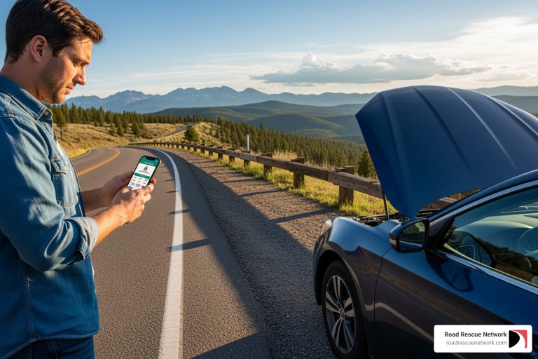 Roadside assistance app