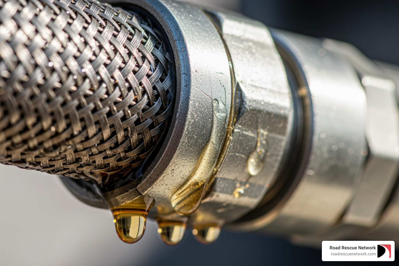 hydraulic fitting leak repair