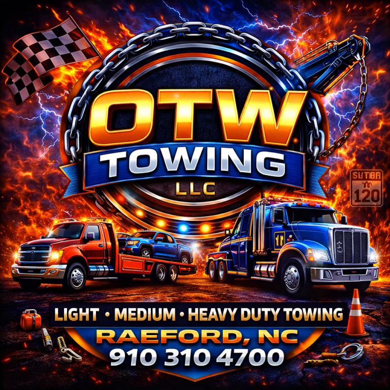 OTW Towing LLC advertisement design 768x768