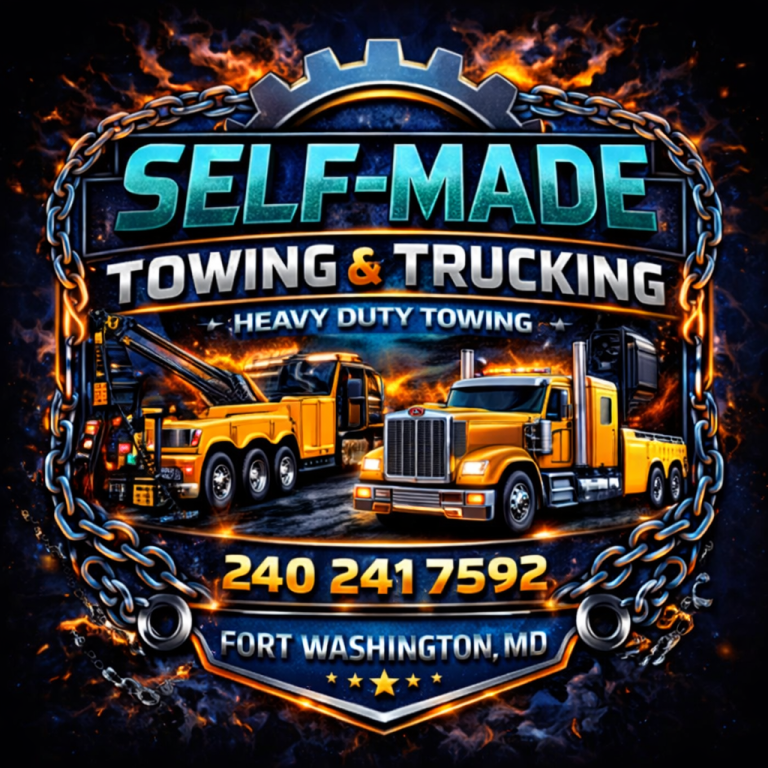 Self made towing and trucking logo 768x768